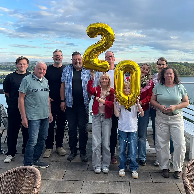 20-jähriges Firmenjubiläum