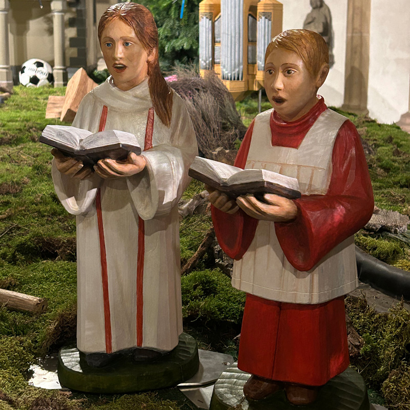 Krippenfiguren im Hohen Dom zu Paderborn